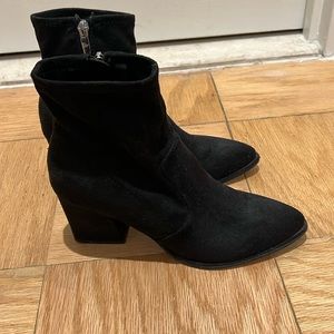Marc Fisher Black Suede Booties